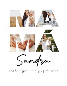 Lámina Mamá con fotos 2