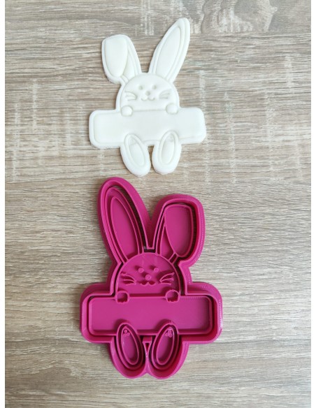 Cortador con marcador Conejo con Cartel