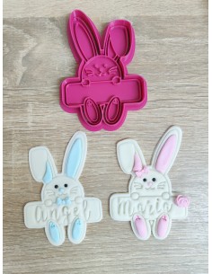 Cortador con marcador Conejo con Cartel