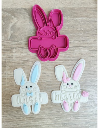 Cortador con marcador Conejo con Cartel