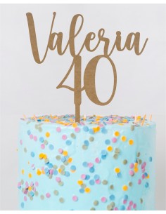 Topper Cake personalizado Nombre y Edad