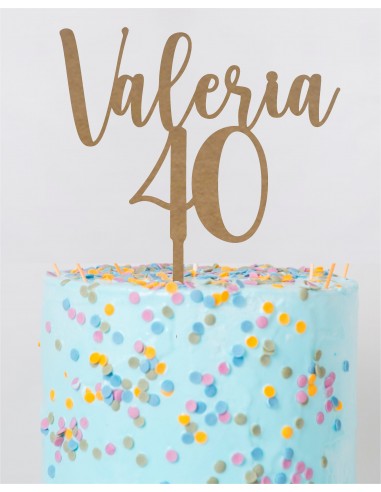 Topper Cake personalizado Nombre y Edad