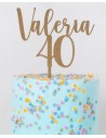 Topper Cake personalizado Nombre y Edad