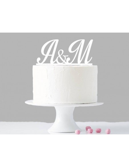 Topper iniciales personalizado