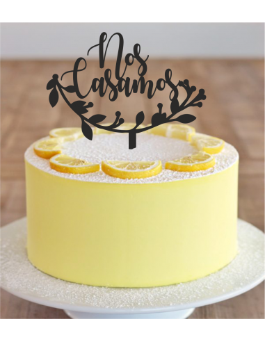 Topper Nos Casamos Media Corona