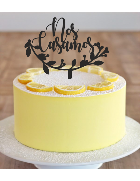 Topper Nos Casamos Media Corona