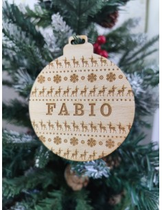 Bola árbol Navidad Textura Jersey