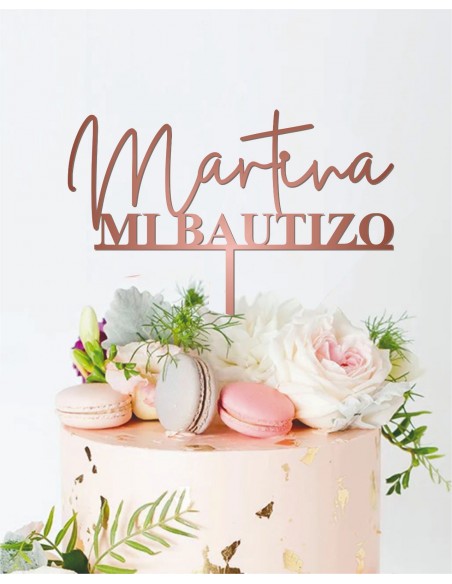 Topper Nombre Mi Bautizo