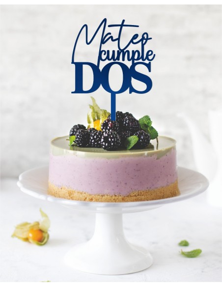 Topper Cake Nombre cumple Edad