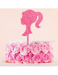 Topper Cake silueta Barbie