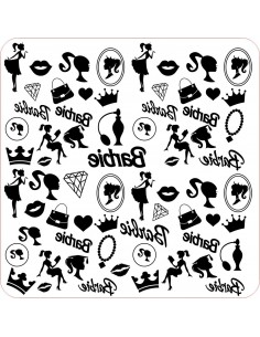 Sello Textura Barbie para fondant 2