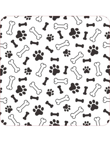 Sello textura Huesos y Huellas para fondant