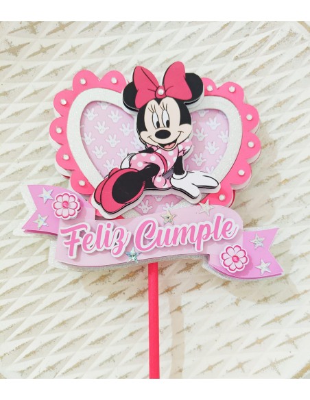 Topper Cake capas Minnie Mouse