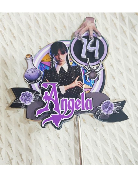 Topper Cake capas Merlina