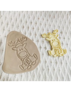 Cortador con marcador Reno Navideño 2