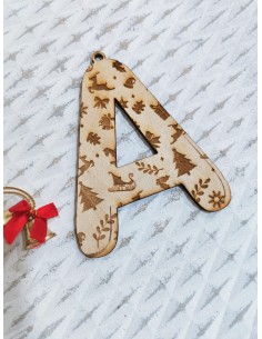 Adorno Navidad Letra grabada